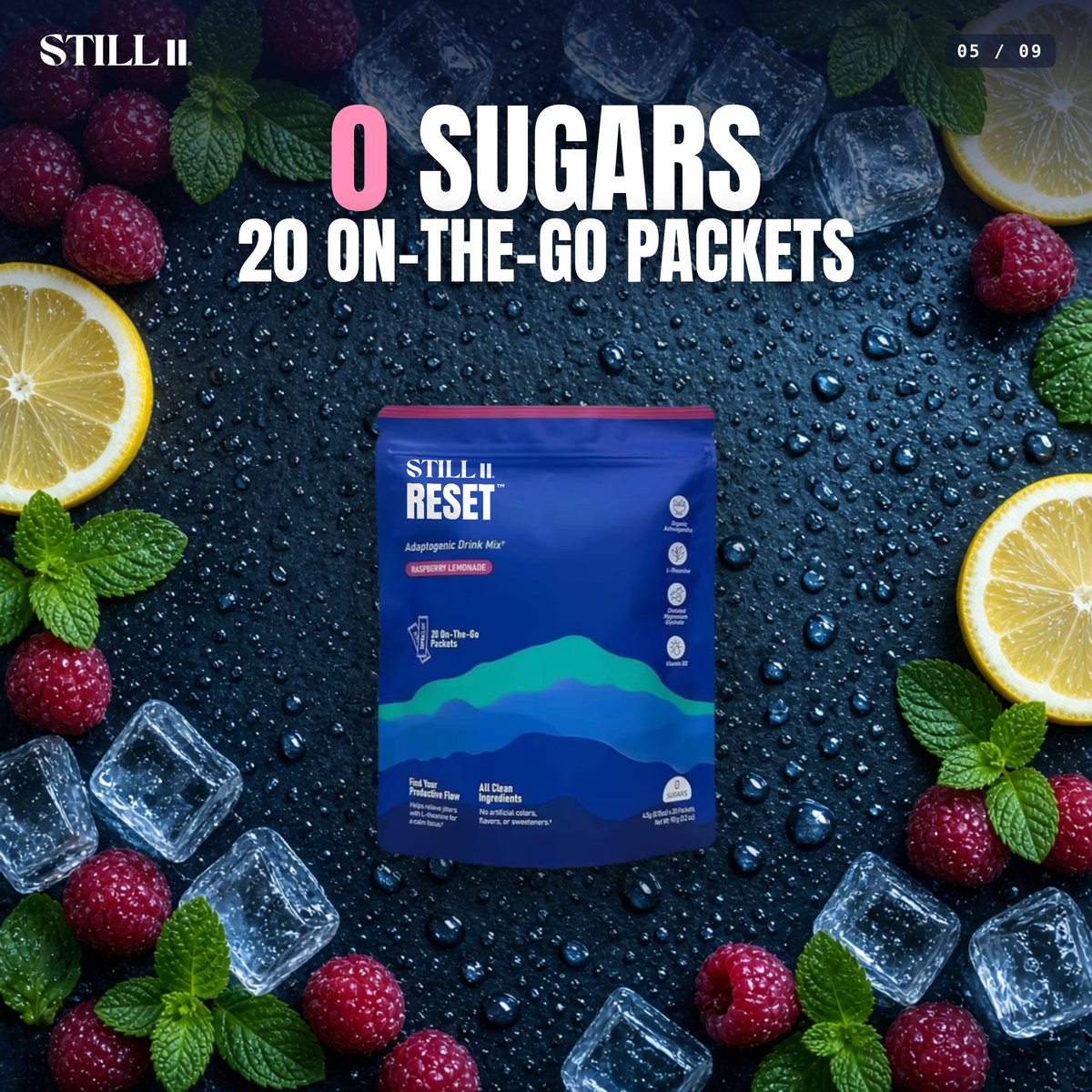 0 sugars, 20 on-the-go packets
