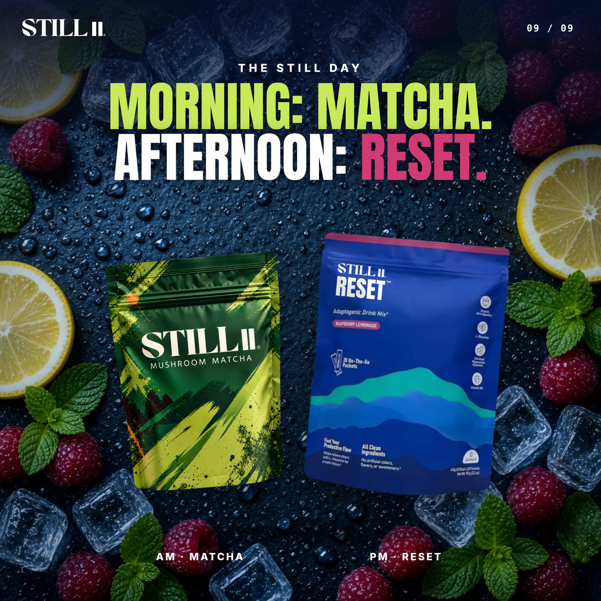Morning matcha, afternoon RESET