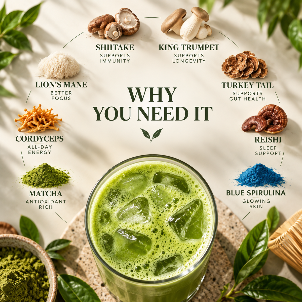 Still™ Mushroom Matcha — Calm Energy + Focus