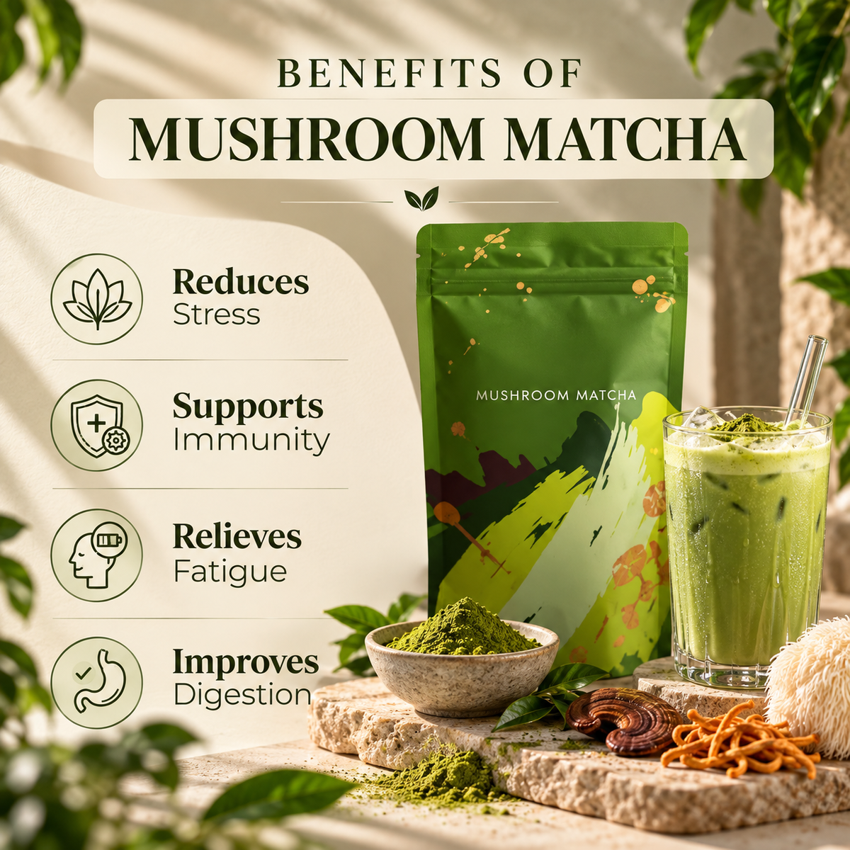 Still™ Mushroom Matcha — Calm Energy + Focus