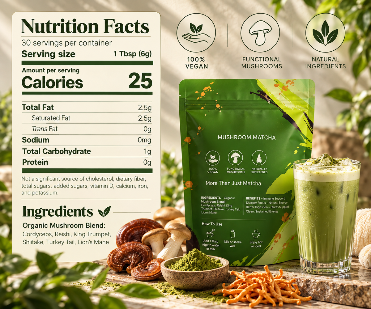 Still™ Mushroom Matcha — Calm Energy + Focus